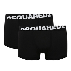 送料無料 3 DSQUARED2 ディースクエアード DCXC90030 001 ブラック ボクサーパンツ アンダーウェア 2枚セット size L