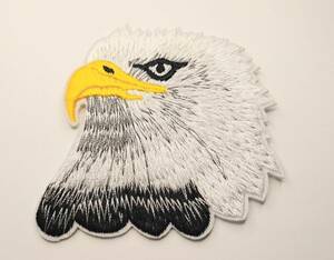 送料無料　鳥　白頭鷲　USA　アメリカ　アイロン　刺繍　ワッペン　アメリカン雑貨　スマアク