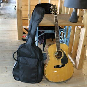 中古 YAMAHA ヤマハ アコースティックギター LL-6J ギターケース付 ヤマハジャンボモデル ナチュラル ウッド マホガニー 弦楽器 音楽 演奏