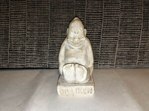 古いビリケン像 人形 石膏 置物 BILLIKEN 幸運の神様 アンティーク レトロ ビンテージ 大阪 通天閣 オブジェ 玩具 アメリカ ビリケン