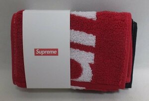 ☆Supreme シュプリーム 23ss Imabari Pocket Folding Towels (Set of 2) Black/Red ハンドタオル 未使用