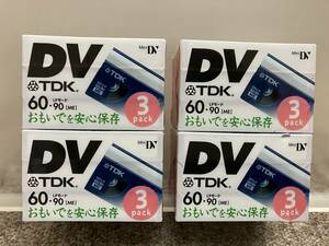 ◆新品.未開封★TDK★ miniDV カセット◆DVM60BUX3A★3本パックX4セット（12本）