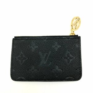 LOUIS VUITTON ルイヴィトン 【5439D】 カードケース ポルト カルト・ロミー M81883 レザー モノグラムアンプラント ブラック ゴールド金具