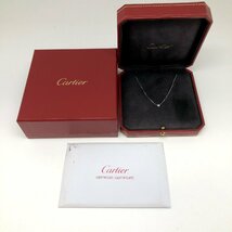 Cartier カルティエ 【5457D】 ダムール ネックレス スモール 1P ダイヤ K18WG B7215900 750 レディース_画像10