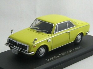 新品 アシェット 国産名車コレクション 1/43 トヨタ 1600GT 1967年 ノレブ/イクソ 旧車 ミニカー D3