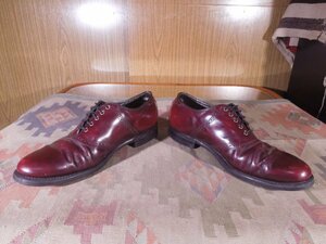 ■ビンテージ■FLORSHEIMインペリアル■サドルシューズ茶US9.5D■27.5cm小窓ロゴ