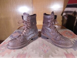 ビッグサイズ■Georgia Bootジョージアブーツ■WATERPROOF鉄入りロガーブーツ茶US12W■30cmスチールトゥ編上げブーツ