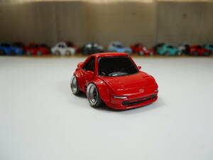 カスタムミニカー　トヨタ　MR-2 ワイドボディ　BBS レッド　05