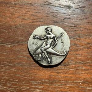9132,,,古代ギリシャ　約22mm　海外コイン　アンティークコレクション