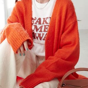 モヘアライクブラッシングカーディガン