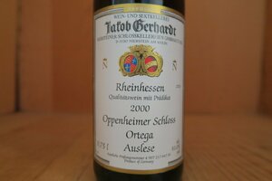 wineluvs/2000年☆★Oppenheimer Schloss Ortega Auslese Jakob Gerhardt☆★!!C12-5