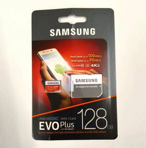 ◇ 未開封 SAMSUNG EVO Plus 128GB サムスン エボ プラス microSDXC UHS-I Card マイクロSDカード ◇