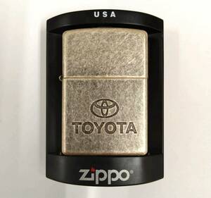 ◇ Zippo ジッポー ライター TOYOTA トヨタ Antique Silver Plate 2006年製 未使用品 喫煙具 ◇