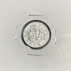 [ beautiful goods ] dragon 10 sen Meiji two 10 . year silver coin 