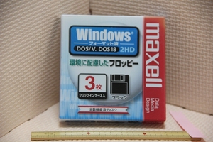 3.5インチ フロッピーディスク 2HD FD 未使用 3枚 未使用 Maxell 日立マクセル Windows フォーマット済み 日本製 ディスク 