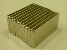 【送料無料】20 × 10 × 2 mm 10個セット 角 型 ネオジウム磁石 ネオジム磁石 マグネット_画像2