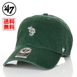 【国内正規品】新品 47BRAND オークランド アスレチックス キャップ ダークグリーン 緑 帽子 メンズ レディース ブランド B-BSRNR18GWS-DGA