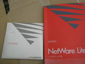 NetWare Lite v1.1J NEC PC-9800シリーズ用3.5インチマニュアル付き