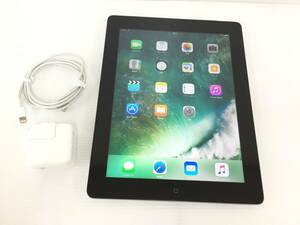 〇au iPad 第4世代 Wi-Fi＋Cellularモデル 16GB A1460(MD522J/A) ブラック 〇判定 動作品
