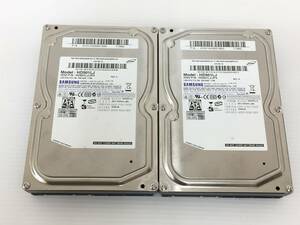 〇【2台セット】SAMSUNG HD501LJ 500GB 3.5インチ SATA 消去済 正常 内蔵ハードディスク 動作品