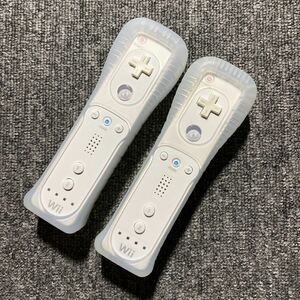 Wii Wiiリモコン シロ 2本セット カバー付き