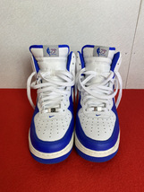 11417-05★NIKE エアフォース1 Air Force 1 ハイカット ホワイト×ブルー 28cm NBA 75th Anniversary★_画像2