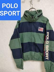  Polo sport border jacket hood Polo Ralph Lauren Vintage POLO RALPH LAUREN SPORT RRL RLX