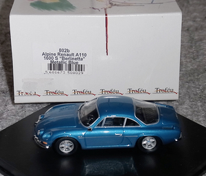 802b 1/43api-n Renault A110 1600S belrinetta blue metallic ALPINE RENAULT