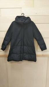 K.mixke- Mix unusual material down coat ( under half minute only .. thing equipped ) black 40(L corresponding ) lady's 02