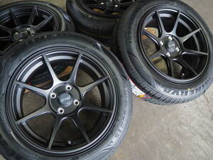 ★逆ゾリ★185/60R15 7J+30 4H100 新品 人気 軽量 ホイール 激安 1台分 アクア ヴィッツ カローラ ヤリス フィット クロスビー スイフト MB