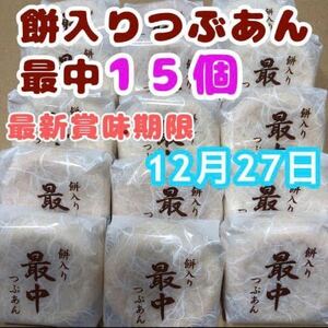 餅入り最中 15個 餅もなか 粒あん最中 和菓子詰め合わせ アウトレット お菓子 餡子 餅入り つぶあん最中 薄皮もなか お餅 小倉あんこ