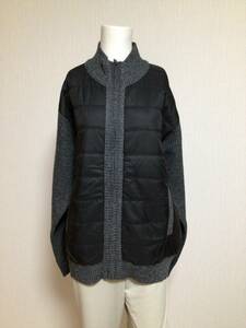 32／MENS／切り替えデザイン裏ボアハーフコート／ブラック系／L／316ー60240