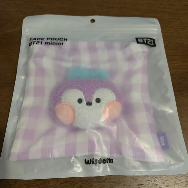 新品未使用　正規品　BT21 minini FACE POUCH MANG