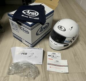 アライ ARAI カート用ヘルメット SK-6 PED ホワイト　未使用