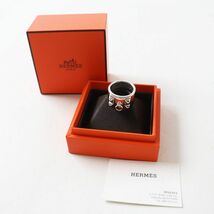 極美品◎フランス製 HERMES エルメス コリエドシアン リング／指輪 レディース Ag925 シルバー 51 11号 重量：16.2ｇ 箱付き_画像2