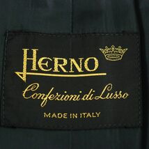 美品●希少 HERNO ヘルノ ヴィンテージ ウール系 裏地総柄 ロング丈 オーバーシルエットコート/ステンカラーコート ブラック 48 イタリア製_画像6