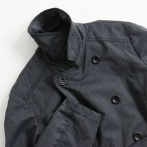 極美品●ARMANI COLLEZIONI アルマーニコレッツィオーニ 中綿入り トレンチコート WATER REPELLENT グレー 46 正規品 メンズおすすめ◎_画像2