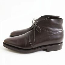 美品●JOHN LOBB ジョンロブ Ramsey2/ロムゼイ2 8000ラスト レザー レースアップ チャッカブーツ ブラウン 6E イングランド製 メンズ_画像5