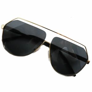  ultimate beautiful goods *DOLCE&GABBANA Dolce & Gabbana DG2266abieita- sunglasses / I wear black × Gold 63*09 145 Italy made 