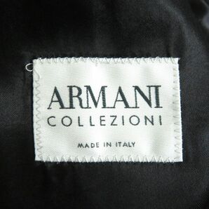 美品□ARMANI COLLEZIONI/アルマーニ コレッツィオーニ ロゴボタン ステンカラーコート/ロングコート グレー 48 イタリア製 正規品 メンズの画像6