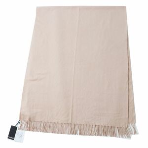 未使用品◎正規品 定価97900円 MARNI マルニ 9543029004 カシミヤ100％ フリンジ付 大判ショール／ストール ピンクベージュ タグ付 伊製