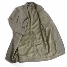 極美品□16AW ISSEY MIYAKE /イッセイミヤケ ステッチデザイン ロング丈 チェスターコート/スプリングコート カーキ 2 日本製 正規品_画像3