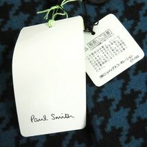 未使用品□Paul Smith/ポールスミス 千鳥格子柄 シルク混 ロング丈 チェスターコート/ウールコート ブルー系 M 正規品 日本製 メンズ◎_画像10