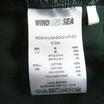 未使用品□WIND AND SEA/ウィンダンシー SOFT PILE EASY PANTS ロゴ刺繍 パイル地 スウェットパンツ/イージーパンツ グリーン S 正規品_画像8