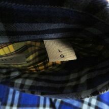 極美品□BURBERRY/バーバリー 8002553 クレイジーパターン タータンチェック/ノバチェック コットン 長袖シャツ マルチカラー L 正規品_画像6