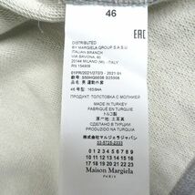 未使用品□21SS Maison Margiela 10 メゾンマルジェラ S50HG0036 1CONロゴ ジップアップ スウェットパーカー/フーディー グレー 46 正規品_画像7