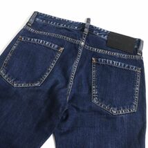 美品□19AW DSQUARED2/ディースクエアード S74LB0578 Slim Jean ボタンフライ デニムパンツ/スキニージーンズ インディゴブルー 42 正規品_画像4