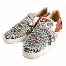 美品◆Christian Louboutin クリスチャンルブタン Sailor Boat Spikes スパイク スリッポン/シューズ マルチ 40 保存袋付き 伊製 メンズ_画像1