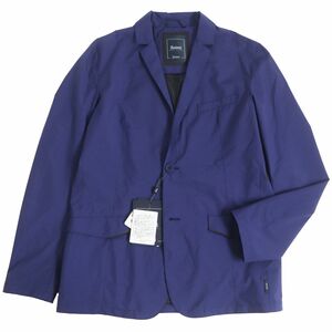 未使用品□定価￥93,500 HERNO/ヘルノ ラミナー ロゴボタン GORE-TEX シングル ナイロンジャケット/ブレザー ネイビー 50 正規品 タグ付き