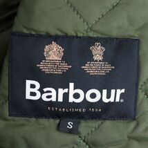 極美品◆Barbour バブアー MQU0001 BARBOUR LIDDESDALE QUILT 襟コーデュロイ キルティングジャケット/ブルゾン カーキ S メンズ_画像7